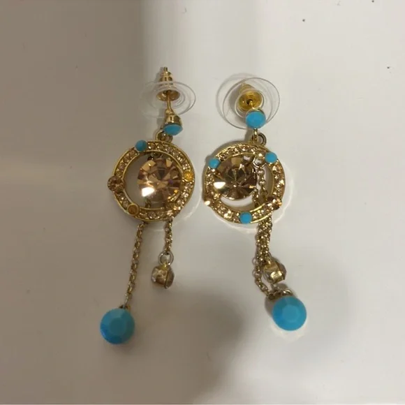 Gold and Turquoise Jewelry Set - Picture 5 of 10